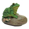 Design Toscano Thurston, The Frog, Garden Rock Sitting Toad Statue - Multicolored