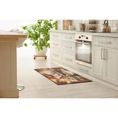World Rug Gallery Village Restaurant Scenery Anti-fatigue Kitchen Mat - Image 7